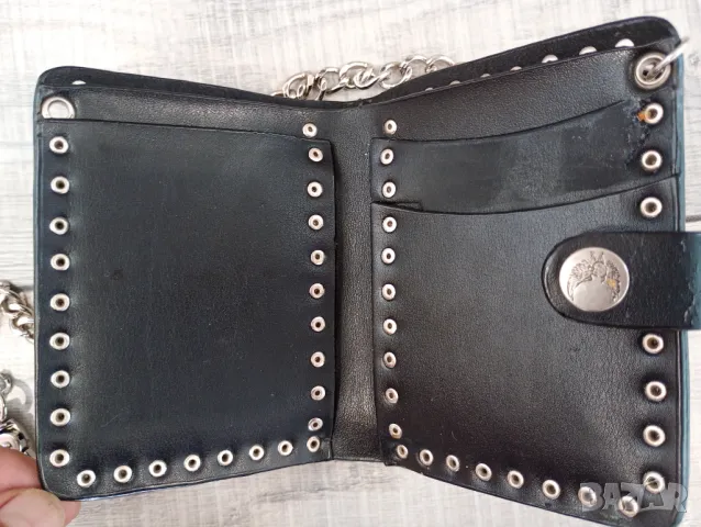 Harley Davidson кожен портфейл , снимка 2 - Портфейли, портмонета - 48343710