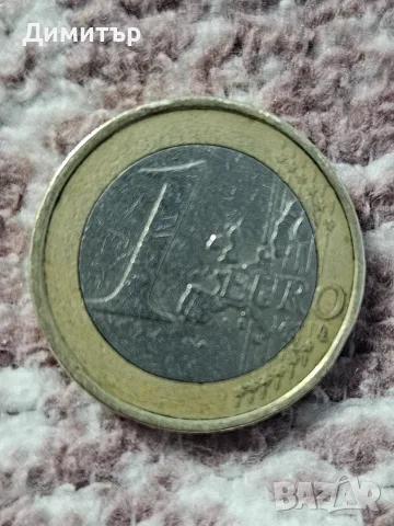 Рядка Португалска монета от 1€ 2002 r., снимка 2 - Други ценни предмети - 56301102