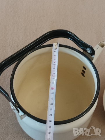 Стар емайлиран чайник,СССР, 3 литра. , снимка 10 - Антикварни и старинни предмети - 44742397