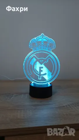 Лед лампи за футболни фенове Левски Цска Ливърпул Барселона Реал Мадрид и всички, които вие искате, снимка 3 - Футбол - 49200750