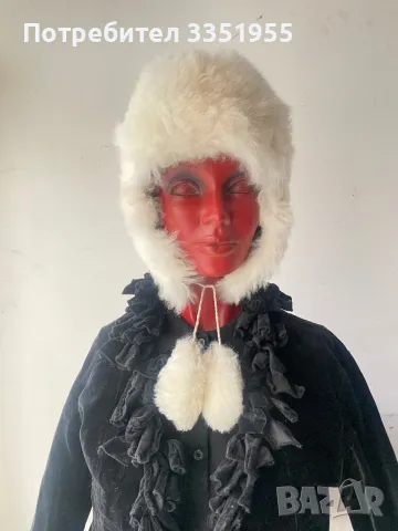 Дамска шапка естествен косъм, снимка 2 - Шапки - 49072297