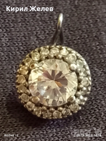 Сребърна обеца SWAROVSKI с изящни фасетирани кристали майстоска ръчна изработка 50998, снимка 9 - Обеци - 52707468