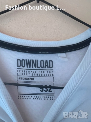 Бяла блуза с щампа 100% памук М размер 🤍, снимка 4 - Блузи с дълъг ръкав и пуловери - 52627297