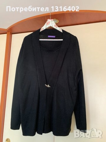 Блуза-жилетка р-р 3XL, снимка 2 - Блузи с дълъг ръкав и пуловери - 31549872