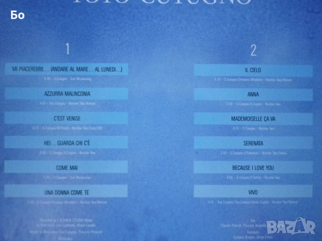 грамофонни плочи Toto Cutugno, снимка 3 - Грамофонни плочи - 51829420