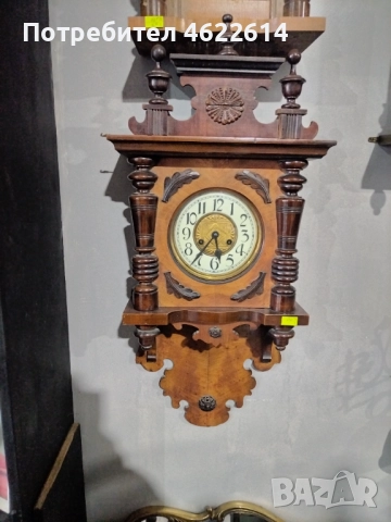 МНОГО КРАСИВ СТЕНЕН ЧАСОВНИК С ПОРЦЕЛАНОВ ЦИФЕРБЛАТ РАБОТЕЩ , снимка 3 - Колекции - 52703214