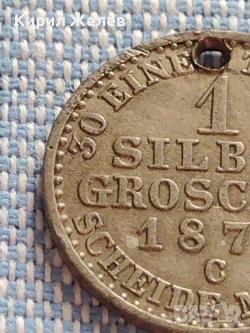 Сребърна монета 1 грошен 1870г. Вилхелм първи Клеве Прусия 61681, снимка 3 - Нумизматика и бонистика - 42887143