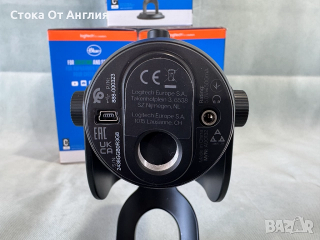 Настолен микрофон Logitech Blue YETI, снимка 5 - Друга електроника - 52548813
