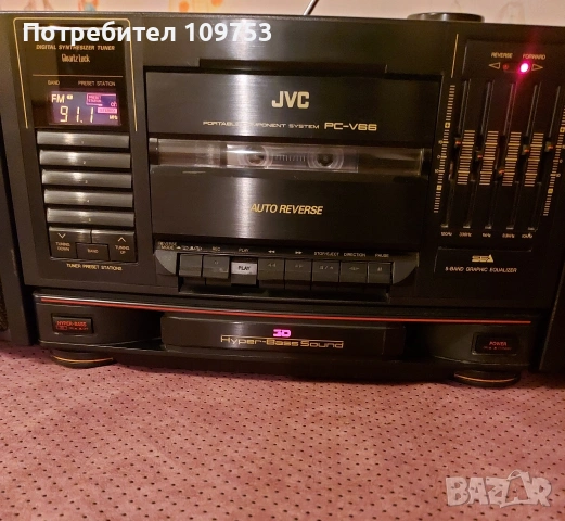 Радиокасетофон JVC PC-V66, снимка 4 - Радиокасетофони, транзистори - 53289413