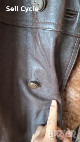 ✅КАЧЕСТВЕНО ЗИМНО ПАЛТО ОТ ИСТИНСКА КОЖА РАЗМЕР XL ❗, снимка 4 - Палта - 47929472