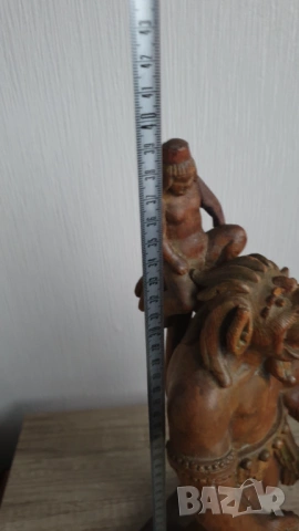 Стара дървена фигура на Трол, снимка 2 - Антикварни и старинни предмети - 53242954