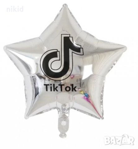 Tik Tok Тик Ток фолиев и лого фолио балон хелий газ или обикновен, снимка 3 - Други - 30054825