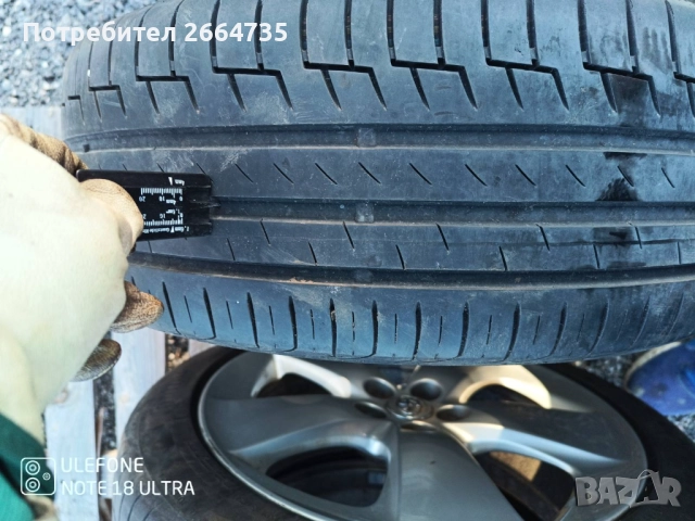 Лети джанти с гуми Toyota 5/100/17, снимка 2 - Гуми и джанти - 52286114