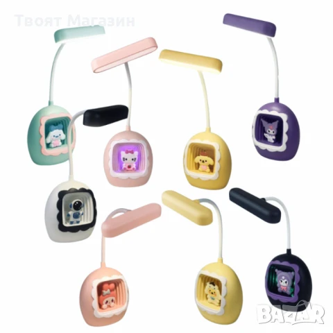 Детска LED настолна лампа с фигурки – забавна и функционална светлина за мечтатели, снимка 6 - Настолни лампи - 51081250