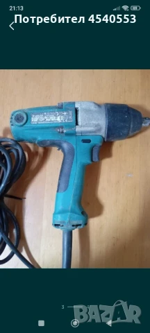 Гайковерт макита на ток, снимка 3 - Винтоверти - 51104734