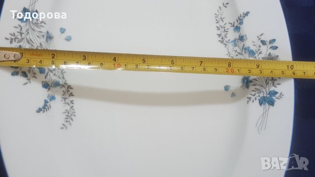 Старинно порцеланово немско голямо плато, снимка 4 - Чинии - 34251321