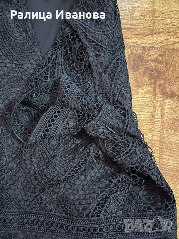 Елегантна дантелена блуза h&m, снимка 3 - Блузи с дълъг ръкав и пуловери - 38036194
