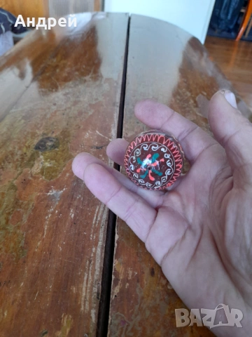 Старо дървено яйце #30, снимка 4 - Други ценни предмети - 53304115