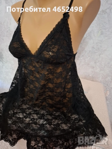 H&M Дантелена Нощничка, снимка 3 - Бельо - 52442803