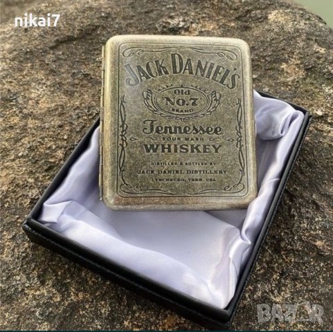 винтидж ретро табакера за цигари 85mm King Sizeх неръждаема стомана, снимка 5 - Подаръци за мъже - 27206166