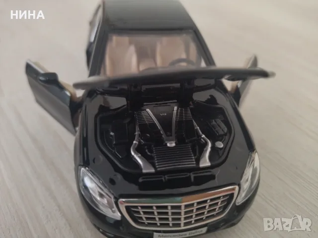 Метална количка Mercedes -Benz S 600 !!, снимка 5 - Колекции - 56274110