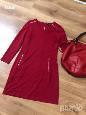 Червена рокля , снимка 1 - Рокли - 31252428