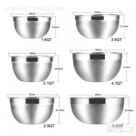 Страхотна купа за разбъркване от висококачествена неръждаема стомана - код 3259, снимка 11 - Кутии за храна - 34510712