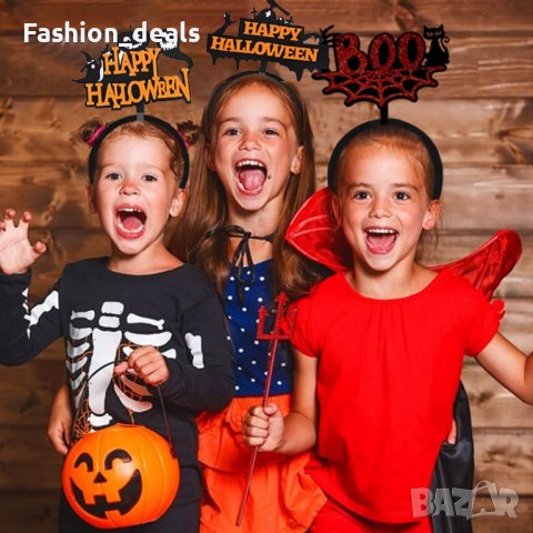 Нови 6 броя Хелоуин ленти за глава Аксесоар за костюм Диадема Карнавал Парти, снимка 5 - Други - 38694868