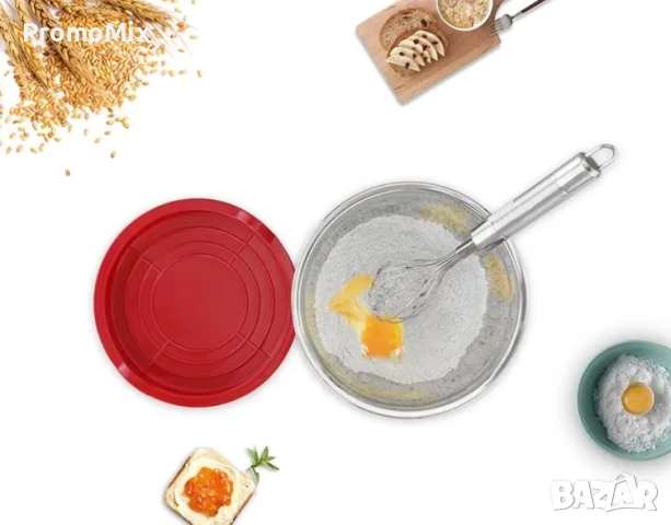 Комплект купи Home Devision salad bowl 2 броя 22см и 18см Купи с капаци и силиконово дъно, снимка 4 - Кутии за храна - 50615517