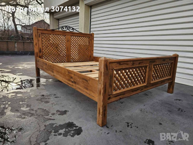 Масивна спалня в стил Рустик, снимка 3 - Спални и легла - 53308021