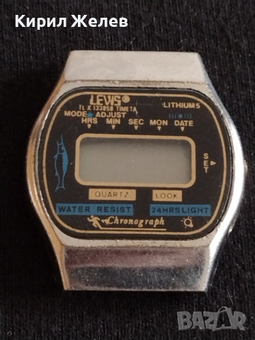 РЕТРО МОДЕЛ ЕЛЕКТРОНЕН ЧАСОВНИК LEVI'S LITHIUM'S ПЕРФЕКТЕН ЗА КОЛЕКЦИЯ - 26869, снимка 2 - Антикварни и старинни предмети - 36528464