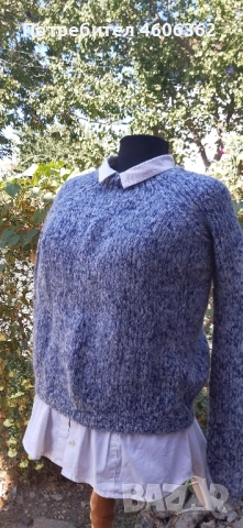 ръчно изплетен пуловер , снимка 6 - Жилетки - 51855461