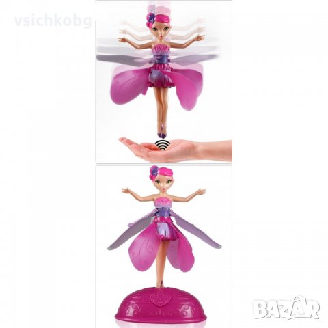 Детска кукла Летяща фея Flying Fairy розова, снимка 2 - Кукли - 35133492