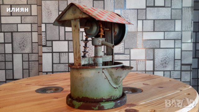 Тенекиена воденица за декорация има забележки , снимка 2 - Антикварни и старинни предмети - 37994742