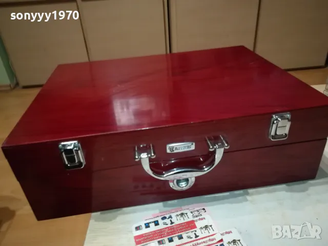 МАРКОВ ДЪРВЕН КУФАР С ЧЕКМЕДЖЕ 1912241550LNWC, снимка 4 - Антикварни и старинни предмети - 48405806