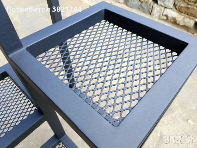 цветарник метален, прахово боядисан , снимка 3 - Градински мебели, декорация  - 47233177