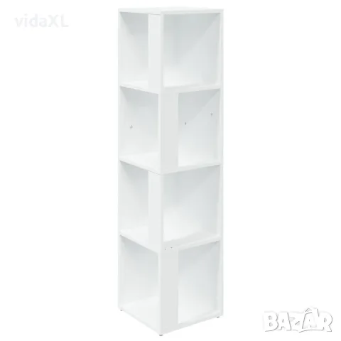 vidaXL Ъглови шкафове 33 x 33 x 132 cm Engineered Wood Бяло（SKU: 809035）