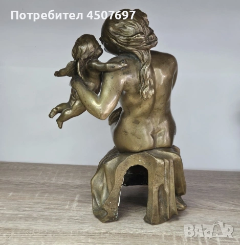 бронзова склуптора на Венера и Купидон от 19-mu Bek. , снимка 5 - Антикварни и старинни предмети - 53100932