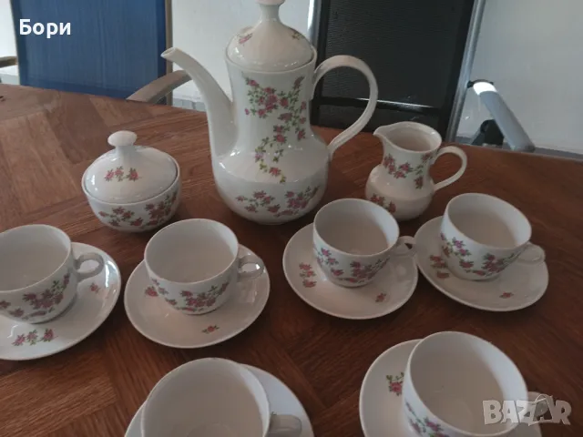 Порцелан ГДР Чай/Кафе, снимка 6 - Сервизи - 47748113