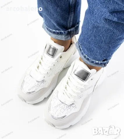 Дамски бели кецове Viale, снимка 2 - Кецове - 49171501