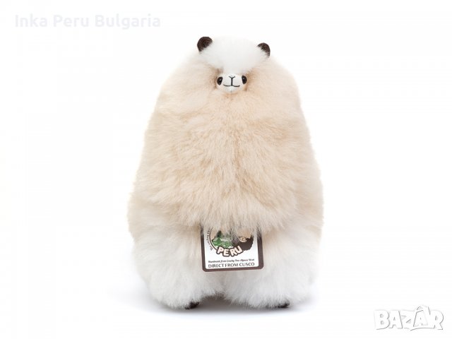  Усмихната алпака – голяма, 32 см, Vanilla Swirl, снимка 3 - Плюшени играчки - 37129554