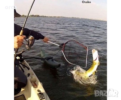 Голям кеп за риболов на щука, бяла риба и сом - гумиран Osako, снимка 3 - Такъми - 31280399