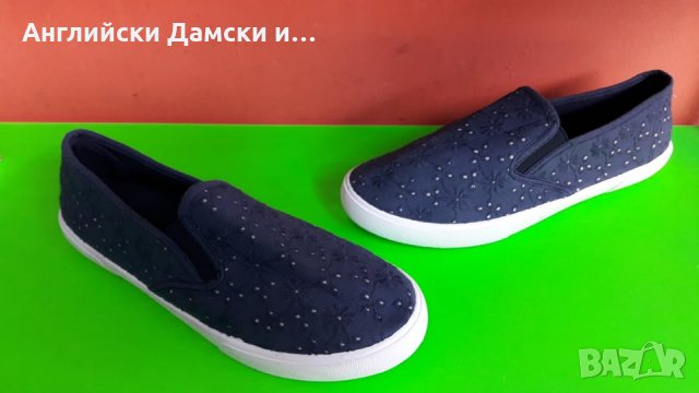 Английски дамски кецки-2 цвята, снимка 2 - Кецове - 29526328