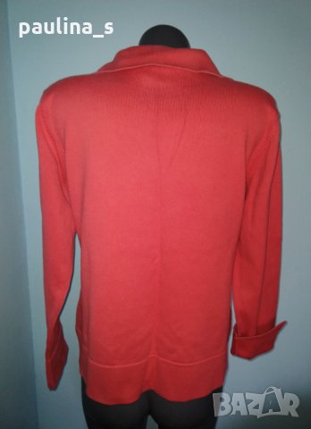 Плътен дизайнерски памучен пуловер "Liz Claiborne"® / голям размер, снимка 4 - Блузи с дълъг ръкав и пуловери - 31948629