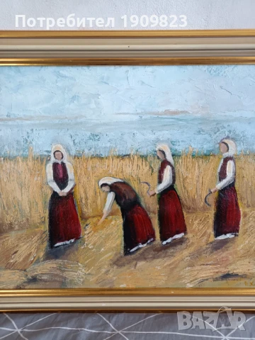 Голяма маслена картина , снимка 5 - Картини - 50734960