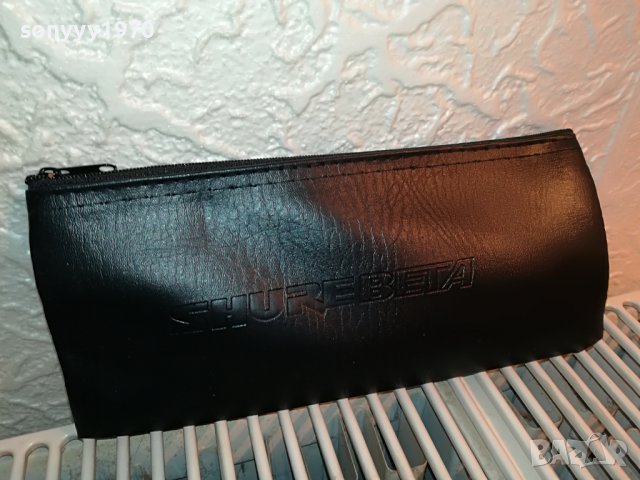 shure//beta 22см кожен кеис за жичен микрофон 2905222018, снимка 7 - Микрофони - 36914212