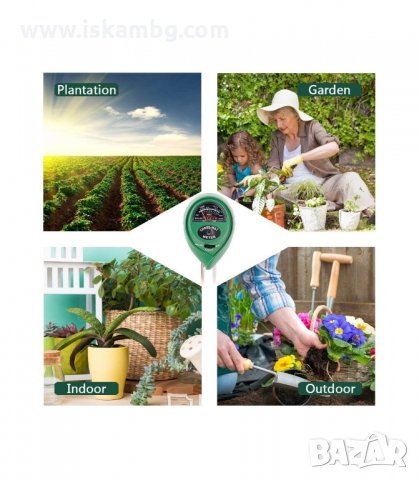 3-В-1 ТЕСТЕР ЗА РН НА ПОЧВАТА, ВЛАЖНОСТ И СВЕТЛИНА - код 3112, снимка 6 - Други - 33893220