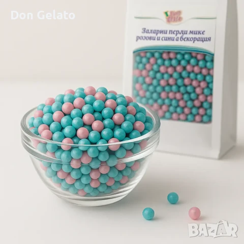 Захарни перли микс – розови и сини, снимка 2 - Други - 51268434