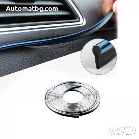 Декоративна лайсна Automat, Интериорна лайсна, 3м, Никел, снимка 4 - Аксесоари и консумативи - 37034746