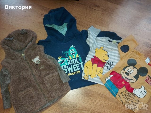 Блузки с мики маус мечо пух, снимка 2 - Бебешки блузки - 38839098